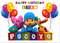 Photography Backdrop Cartoon Characters Pocoyo Birthday Party Baby Child Colorful Balloon Photo Backgrounds for Photo Studio