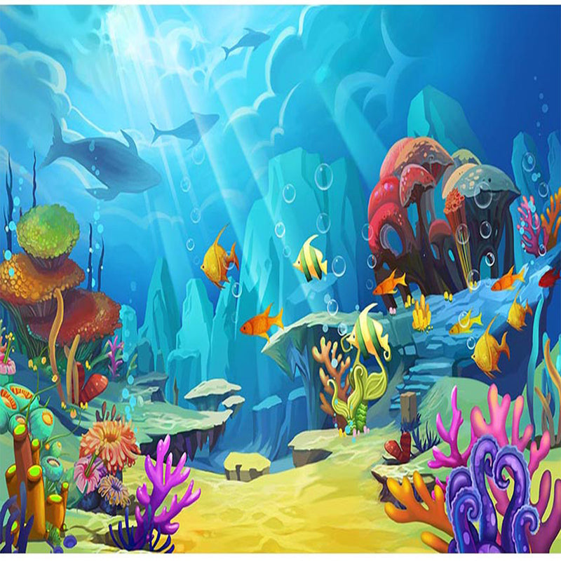 10x10ft underwater photo backdrop ocean fish photo booth props ocean scene photo backdrop aquarium background aquatic photography backdrops
