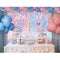 Little Feet Gender Reveal Backdrop for Boy or Girl Party Decoration Newborn Baby Shower Pink Blue Glitter Photo Background Props