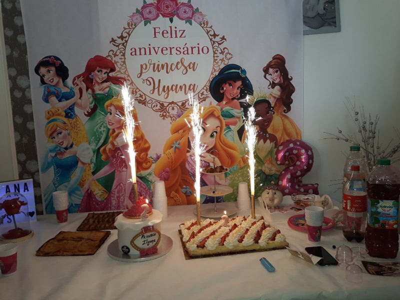 Décoration de fête d'anniversaire princesse pour filles