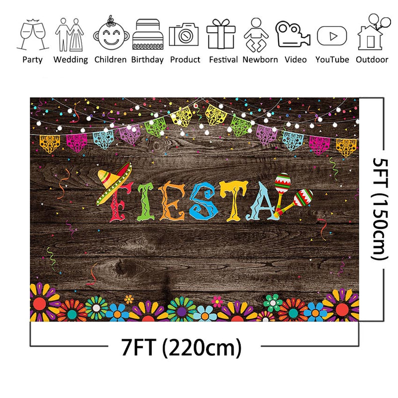 Arrière-plan de fête d'anniversaire Fiesta, décor de stand Photo d'anniversaire sur le thème de la Fiesta mexicaine, décor de piscine Luau d'été