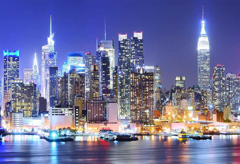 City Buildings Photography Background Night Scenic Newborn Backdrop Photophone Photocall Studio