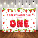 Strawberry Photography Background Baby Shower Birthday Party A Berry Sweet Girl Photophone Backdrop Photo Studio