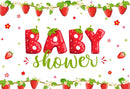 Strawberry Photography Background Baby Shower Birthday Party A Berry Sweet Girl Backdrop Photo Studio