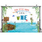 Gone Fishing Birthday Backdrop for Photography The Big One Boy Fish 1st Birthday Background Sea Grass Fishing Party