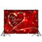 Toile de fond pour photographie de la saint-valentin, fond Bokeh à paillettes en forme de cœur rouge, imprimé en Studio photographique