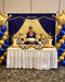 Royal Prince bébé douche toile de fond noir garçon or couronne photographie fond petit Prince bleu Royal décors fête événements