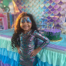 Mermaid Birthday Backdrop Glitter Mermaid Scales Backdrops Kids Cake Smash Girls Princess Newborn Baby Photo Background Studio