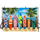 Tropical Backdrop Surfboard Backdrop for Photography Beach Backdrop Hawaii Backdrop Summer Backdrop Decoration Party