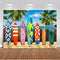 Fondo tropical tabla de surf telón de fondo para fotografía playa telón de fondo Hawaii telón de fondo verano decoración fiesta