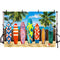 Fondo tropical tabla de surf telón de fondo para fotografía playa telón de fondo Hawaii telón de fondo verano decoración fiesta
