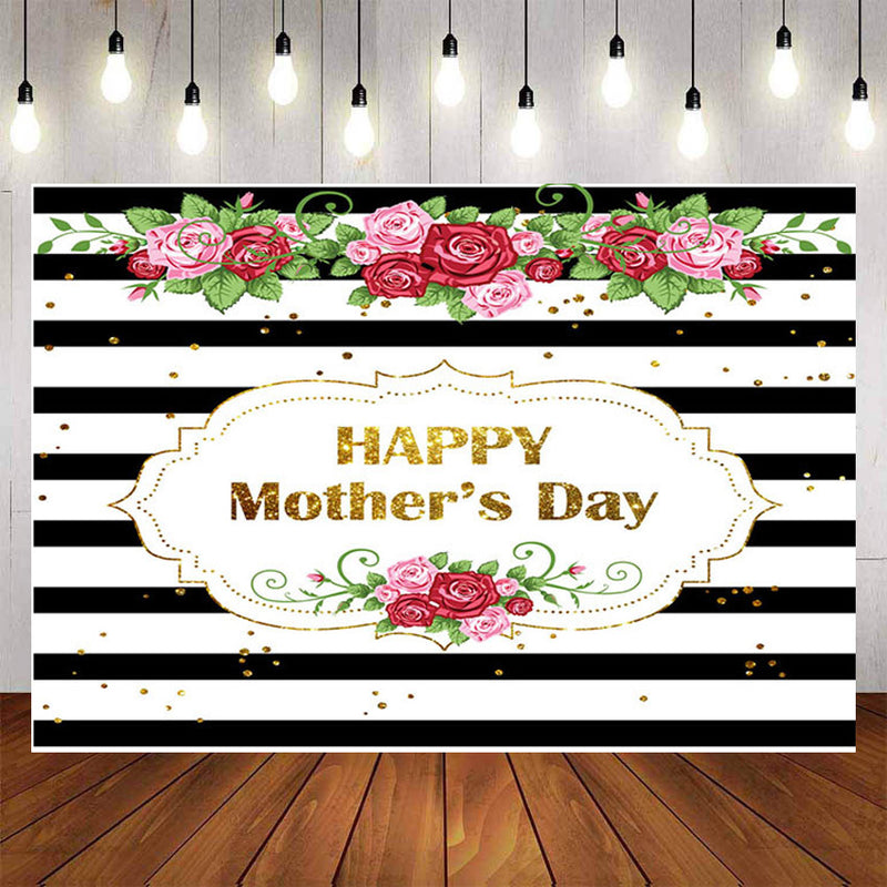 Happy Mother's Day Party Backdrops Photography Flowers Background Photographic for Mother Props for Photo Shoot