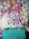 Customized My Little Pony Backdrop Birthday Party Rainbow Event Photo Backdrop Photography Baby 1st Birthday Banner