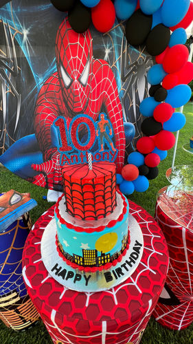 Round Backdrop Decoration Boys Birthday Party Circle Cover Photo Background