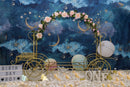 Gold Moon Stars Flash Newborn Backdrop for Photography Baby Shower Birthday Party Photo Background for Children Backdrops Studio