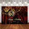 Arrière-plan de photographie personnalisé pour adultes, décor de luxe pour fête d'anniversaire, bannière couronne dorée Flash, arrière-plan rouge pour Studio Photo