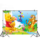 Photography Backgrounds Winnie The Pooh Tigger Theme Flowers Children Professional Indoor Studio Photo Backdrop