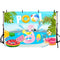 Summer Holiday Swimming Pool Party Banner Background Backdrops for Photo Studio Celebration Props for Children