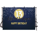 Bannière officielle de fête d'anniversaire pour adolescent, décorations pour 13e anniversaire, fournitures de fête, accessoire Photo, treize anniversaire pour garçon et fille