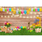 Arrière-plan de photographie, œufs de pâques, fleur légère, prairie, lapin, décor de Portrait de printemps, accessoire de Studio Photo 