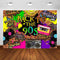 Photography Backdrop Back to the 90'S Party Background School Graffiti 90's Theme Party Birthday Decoration for Photo Studio Booth