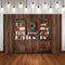 Photography Backdrop Christmas Kitchen Photophone Background Wood Cupboard Photo Studio Child Cook Photo booth Props