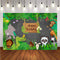 Photography Backdrop Jungle Safari Party Animals Forest Background Birthday Theme Party Decorations Backdrop Photo Studio Banner