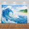 Photography Backdrop Summer Seaside Ocean Waves Background Oil Painting Style Sea Beach Photographic Photo Studio Photocall