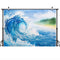 Photography Backdrop Summer Seaside Ocean Waves Background Oil Painting Style Sea Beach Photographic Photo Studio Photocall