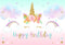 Photography Backdrop Unicorn Rainbow Stars Clouds Birthday Party Background Photocall Photobooth Photo Studio Backdrop Prop
