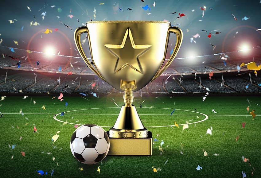 Photography Backdrops Custom Cup Football Soccer Field Kid Decor Backdrop Photo Studio Banner