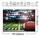 Arrière-plan de photographie de terrain de Football, décor de fête pour enfants, arrière-plan de sport personnalisé, bannière de Studio Photo