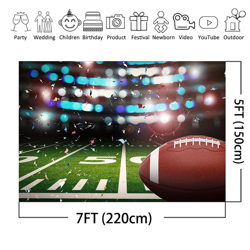 Arrière-plan de photographie de terrain de Football, décor de fête pour enfants, arrière-plan de sport personnalisé, bannière de Studio Photo