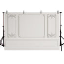 Photographie décors gris blanc mur porte palais Vintage fête de mariage bébé Portrait Photo arrière-plans Photocall Photo Studio
