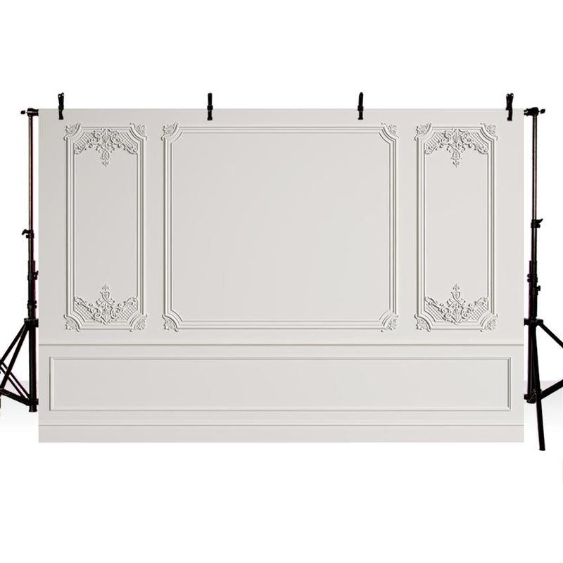 Photography Backdrops Gray White Wall Door Palace Vintage Wedding Party Baby Portrait Photo Backgrounds Photocall Photo Studio