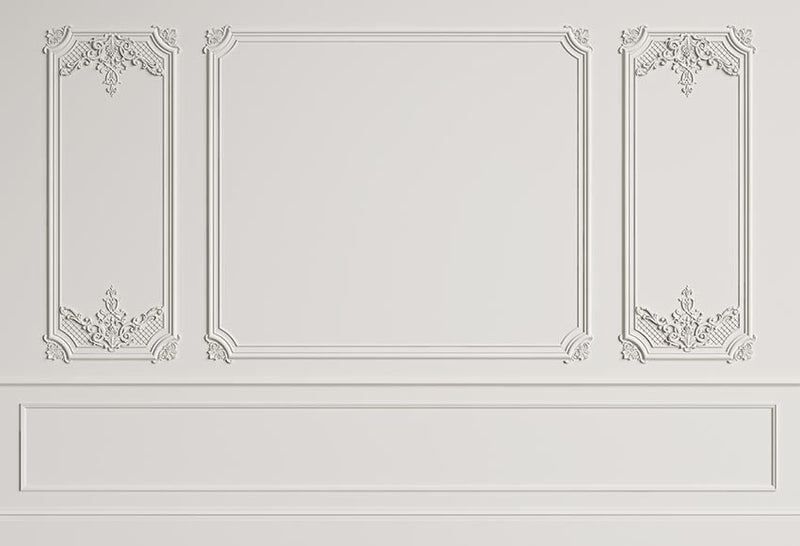 Photographie décors gris blanc mur porte palais Vintage fête de mariage bébé Portrait Photo arrière-plans Photocall Photo Studio