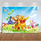 Photography Backdrops Winnie Pooh theme Photo Studio Background Children birthday party decoration supplies cartoon anime prop