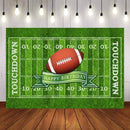 Arrière-plan de photographie de Football américain, décoration de fête d'anniversaire pour garçon, Rugby, terrain de Football, arrière-plan pour Studio Photo