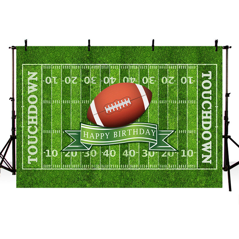 Photography Background American Football Boy Birthday Party Decoration Rugby Sports Soccer Field Backdrop Photo Studio
