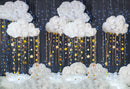 Photography Background Baby Shower Star Cloud Decor Blue Backdrop Photocall Photo Studio Backdrop Photo Prop