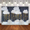 Photography Background Baby Shower Star Cloud Decor Blue Backdrop Photocall Photo Studio Backdrop Photo Prop