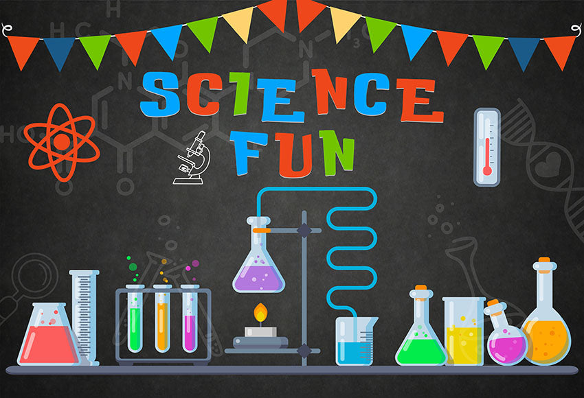 Photography Background Birthday Science Party Invitation Mad Scientist Invitations for Boys Photocall Backdrop Photo Studio