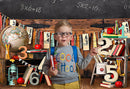 Photographie fond salle de classe tableau retour à l'école Globe enfant Portrait anniversaire décoration toile de fond Photo Studio 