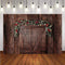 Wood Floor Photography Backdrops Christmas Background Backdrops Brown Wooden Props Xmas Vinyl photo Backdrop Flowers For Child