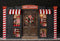 Arrière-plan de photographie couronne de noël flocon de neige, magasin de cacao chaud, arrière-plan de Portrait de fête de famille pour enfants, accessoire de Studio Photo 