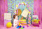 Fondo de fotografía niña colorido caramelo chocolate Donut macarrón cumpleaños recién nacido Baby Shower foto estudio telón de fondo 