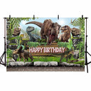 Photography Background Forest Jurassic Dinosaur Child Boys Birthday Party Custom Backdrop Photo Studio Props