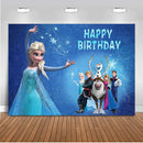 Birthday Photography Backgrounds Frozen 2 Ice Queen Princess Elsa Children Baby Photo Backdrop Photocall Backdrop Photo Studio