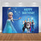 Birthday Photography Backgrounds Frozen 2 Ice Queen Princess Elsa Children Baby Photo Backdrop Photocall Backdrop Photo Studio