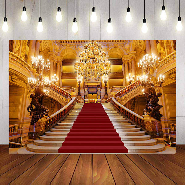Photography Background Red Carpet Palace Luxury Vintage Building Cryst Dreamybackdrop
